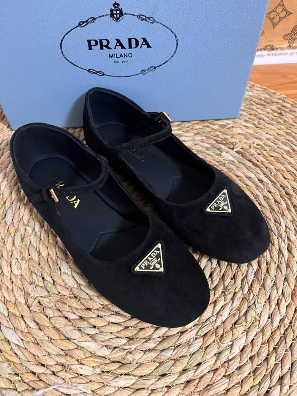 Prada Women's Classic Mary Jane Flat Shoes